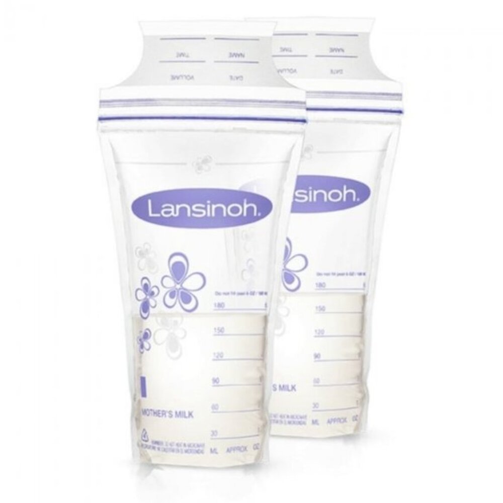 Lansinoh 25 New Storage Bags for freezing Breastmīlk- Pre-Sterilized Bags